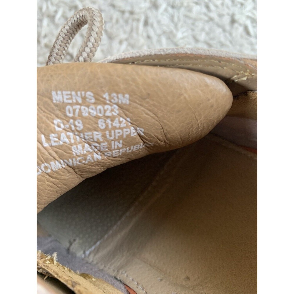 Sperry Billfish 3 Eye Boat Shoe Tan Brown Leather Casual Slip On 0799023 Mens 13 - Picture 7 of 10